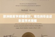 探寻维也纳荣耀，模都尔精英学府毕业证书背后的学术传奇